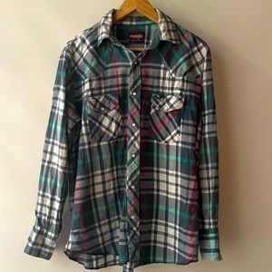 Vintage Wrangler Western Flannel Shirt